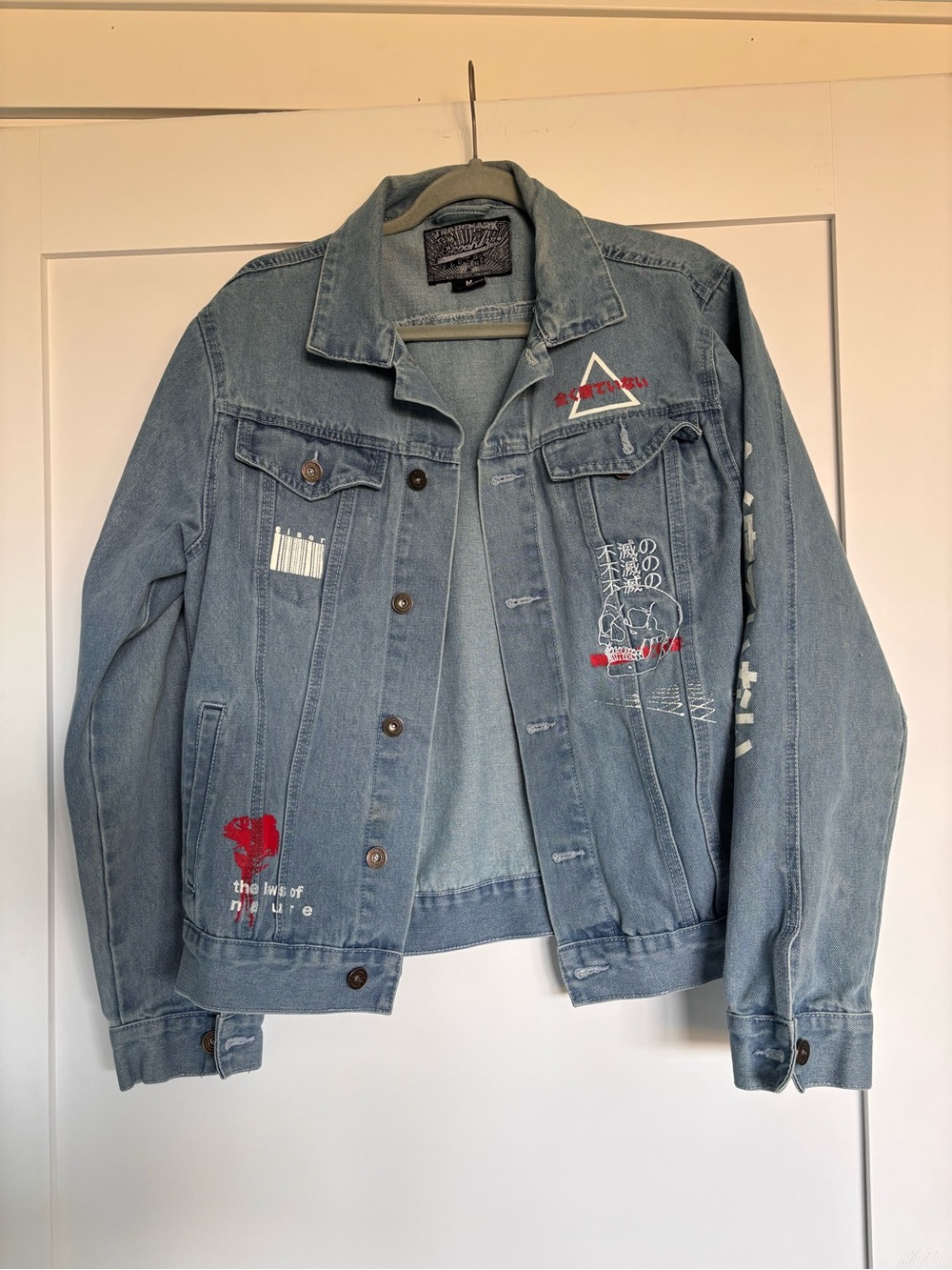 Brooklyn Cloth Light Blue Embroidered Denim Jacket